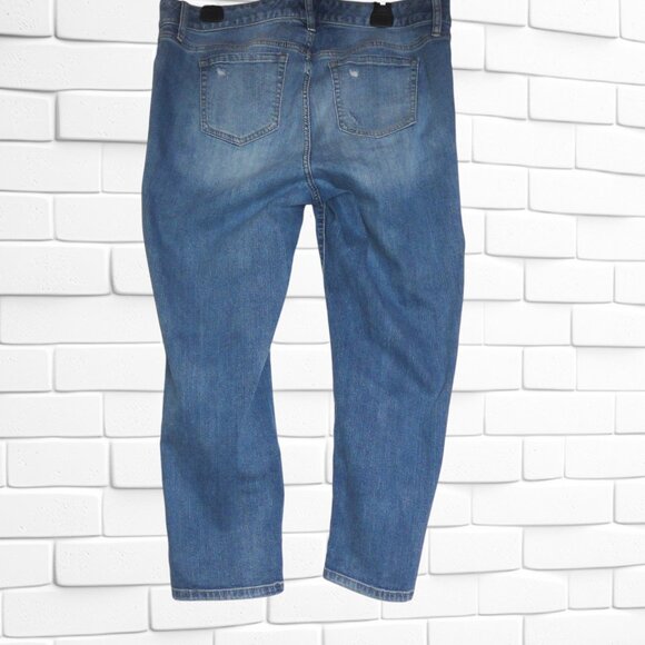 Torrid (Size 14) Plus Size Distressed Blue Denim Jeans - Picture 3 of 3
